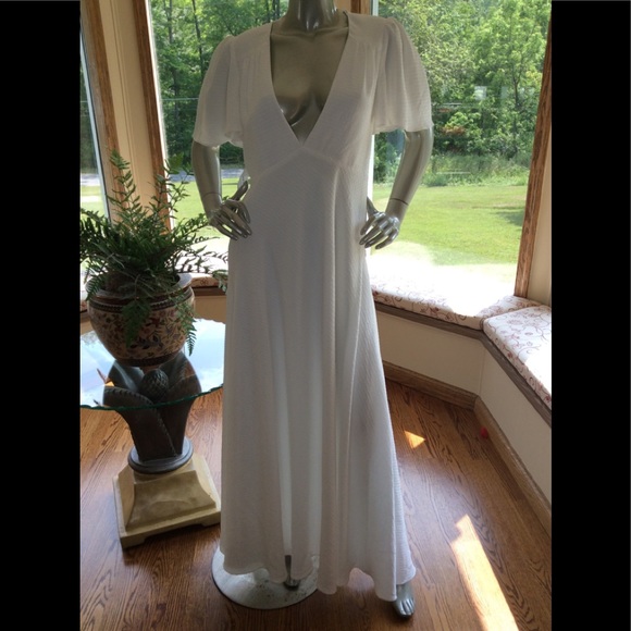 FAME AND PARTNERS SUNSET WHITE DRESS WOMEN’S SZ 6 - Picture 2 of 9